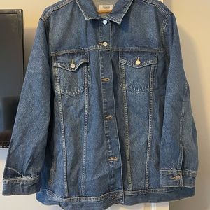 Oversized denim jacket